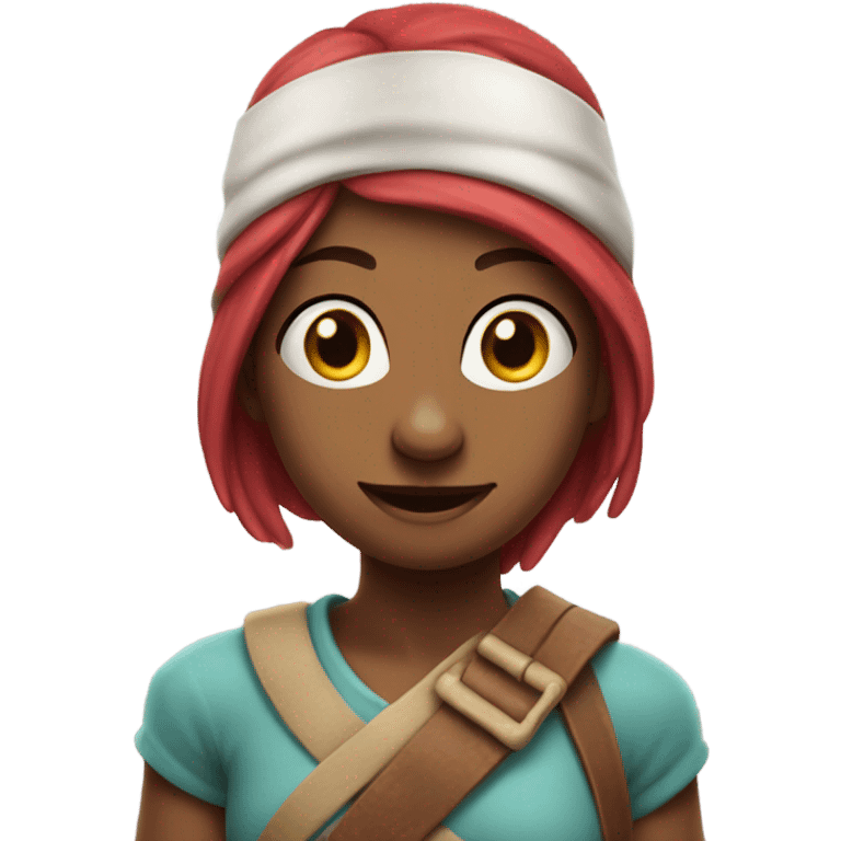 Smirking Wenda from Sprunki emoji