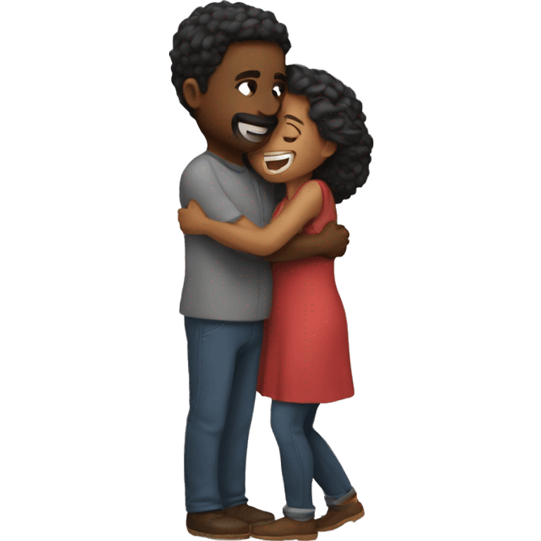 Couple hugging emoji