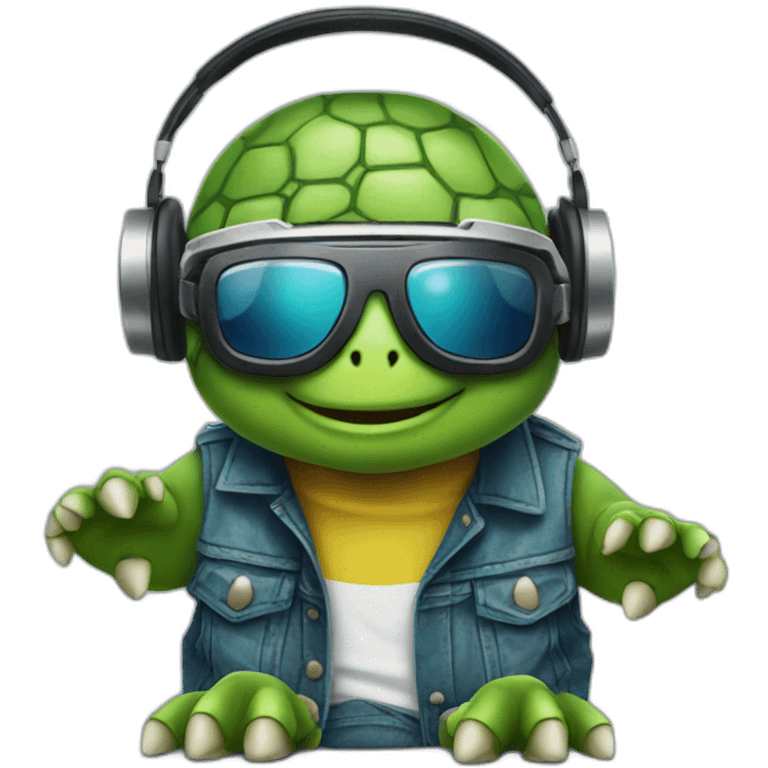 Dj turtle emoji