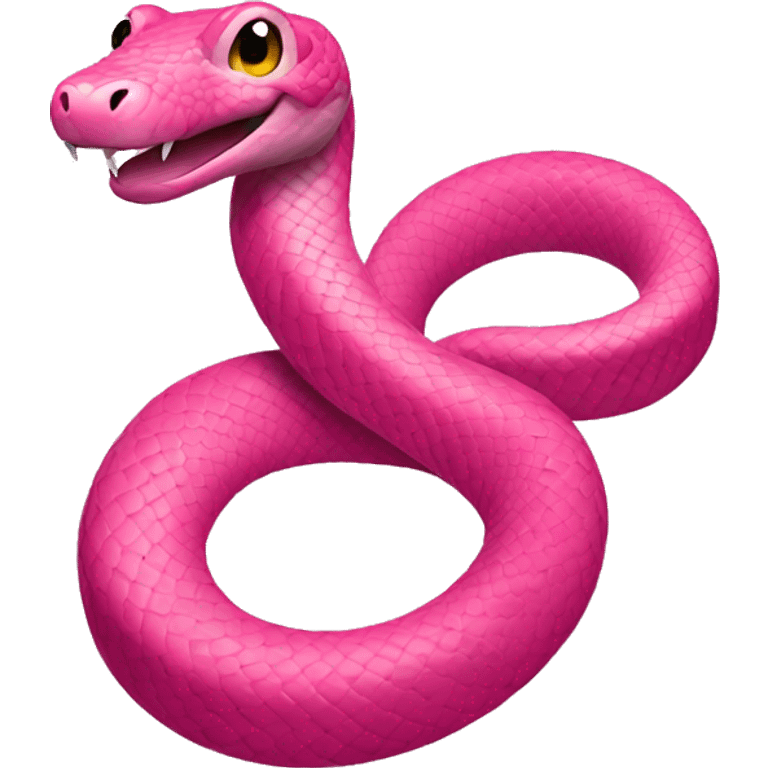 pink snake  emoji