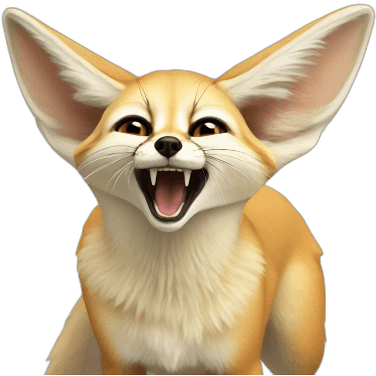 Fennec fox scream emoji