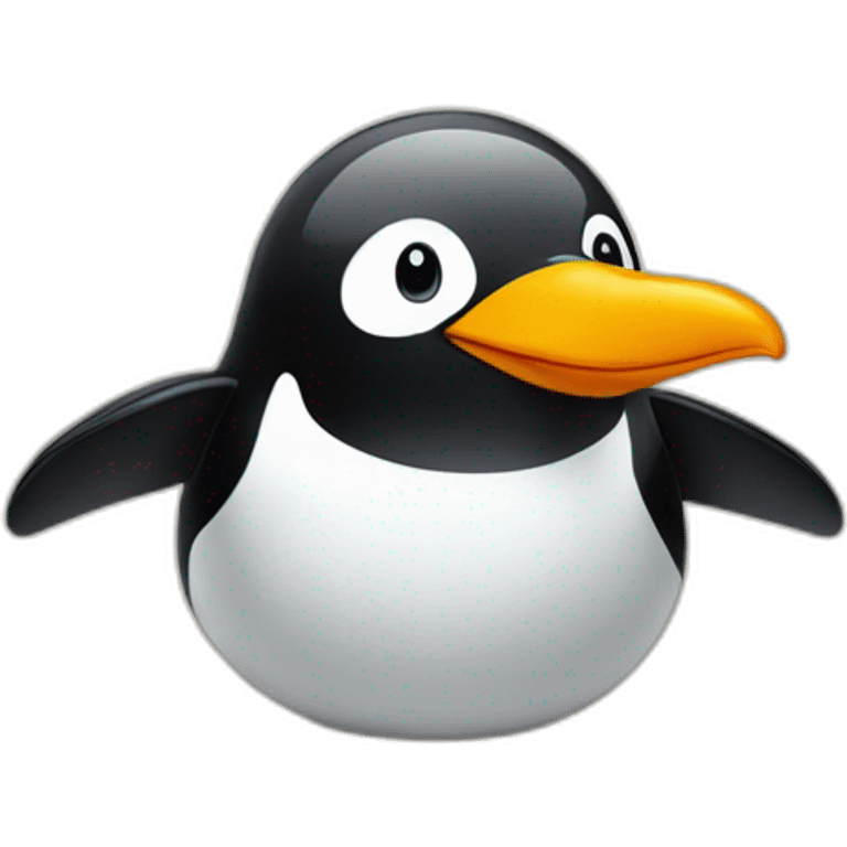 pinguin with paypal logo emoji