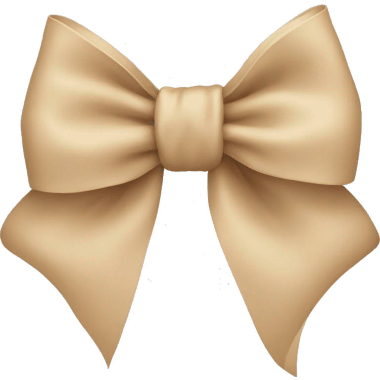 Beige bow  emoji