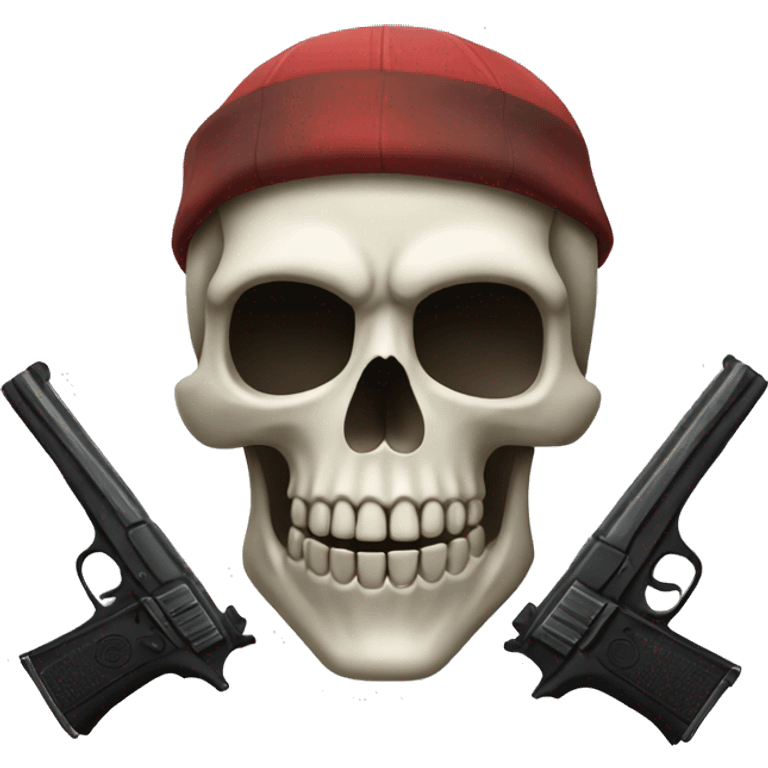 skull with guns emoji