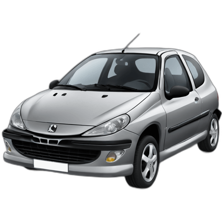 Peugeot 206 plus noire emoji