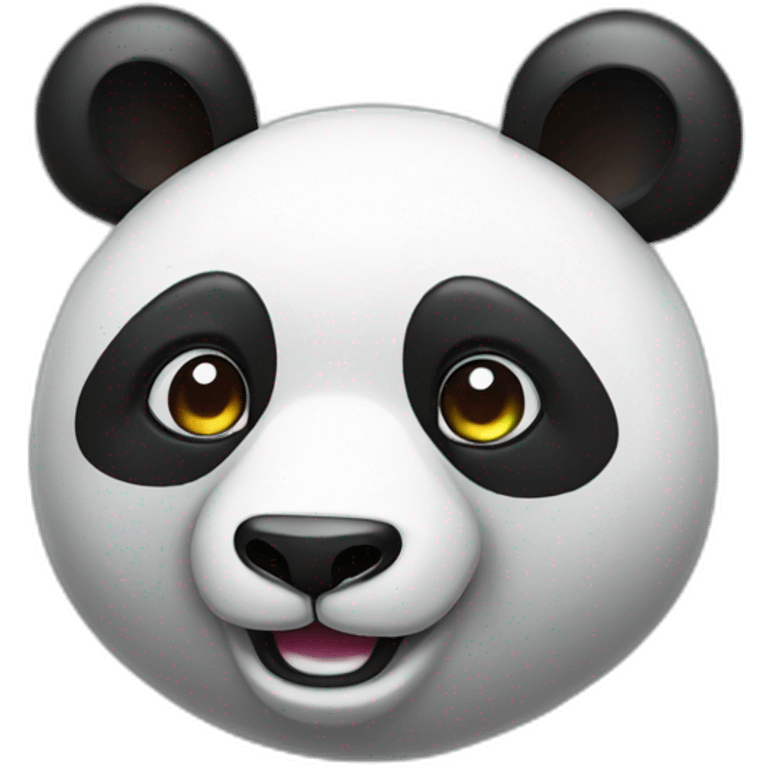 panda holographic emoji