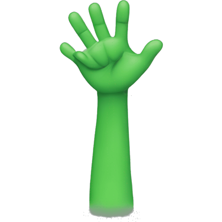 two green raised arms emoji