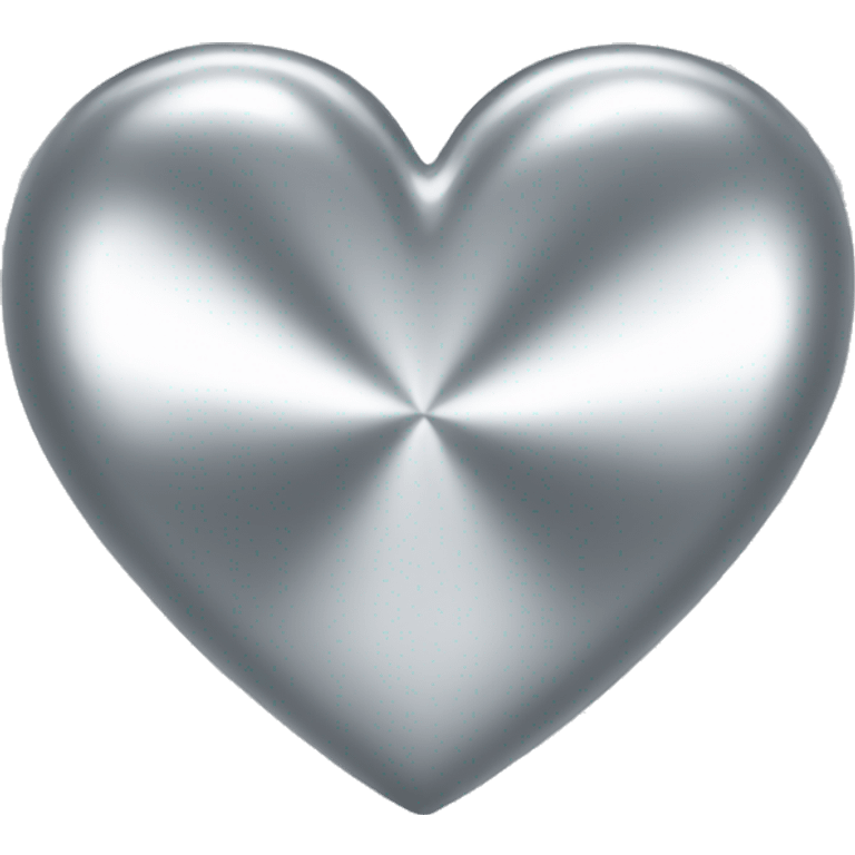 Platinum color heart emoji