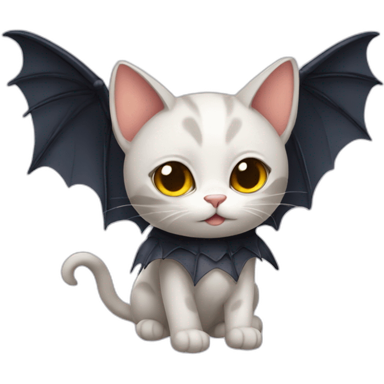 cat with bat wings emoji