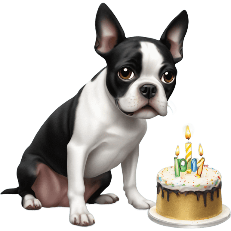 Bostonterrier birthday emoji