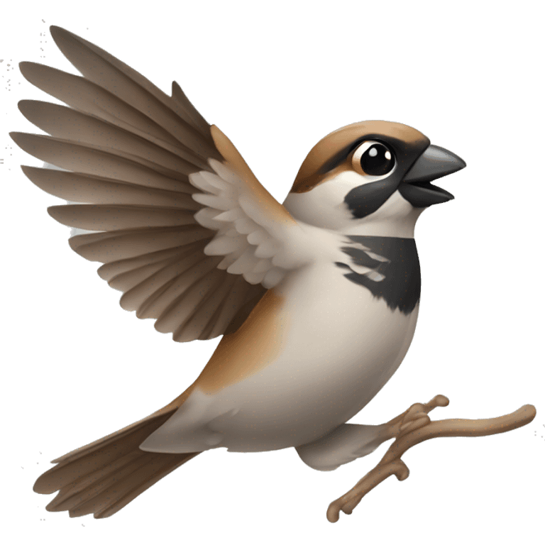 sparrow throw frisbee emoji