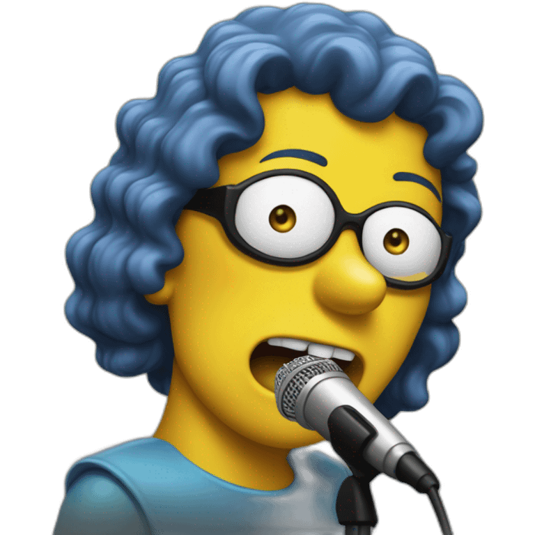 marge simpson metal singer emoji