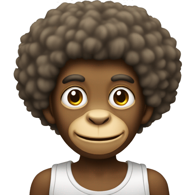 Monkey with Afro emoji