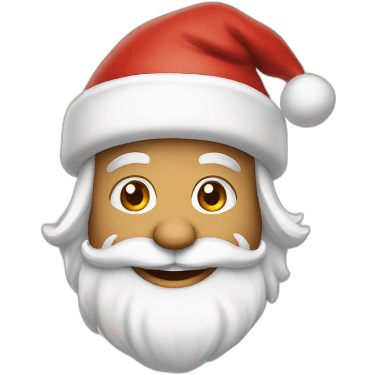 Santa Clause smiling emoji