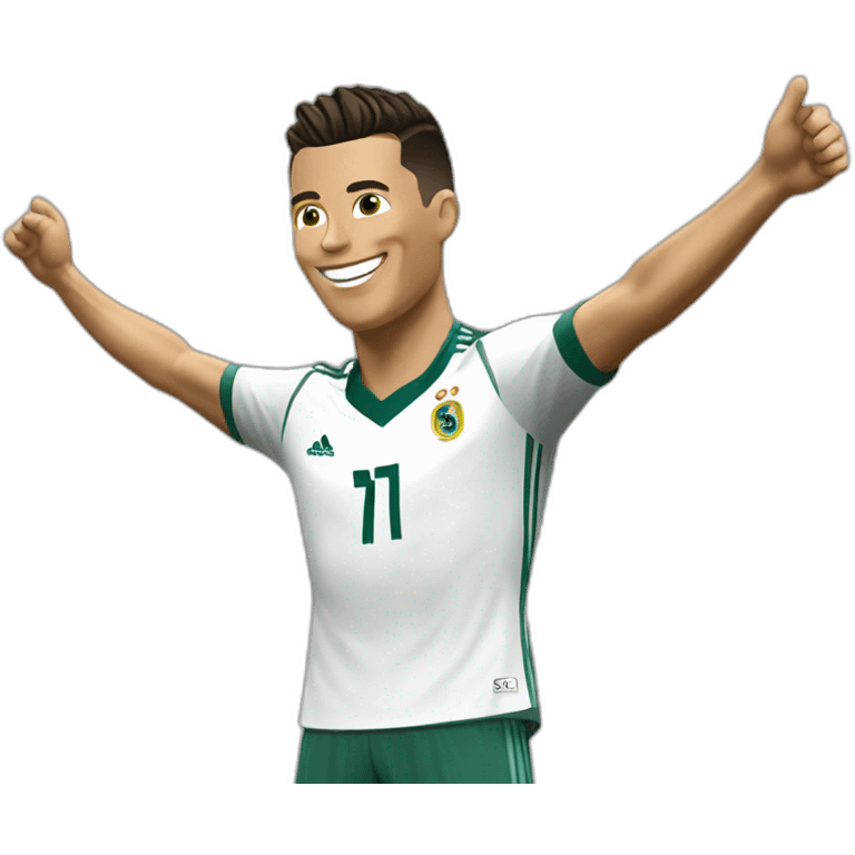 Cristiano Ronaldo célébration emoji