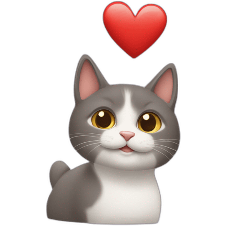 Un Chat qui fait l'amour à un chien emoji