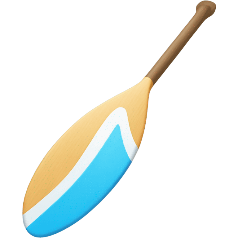 A very simple paddle icon with a small wave motif emoji