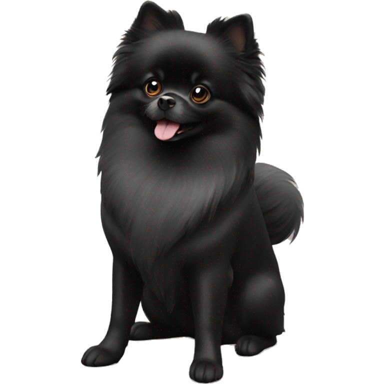 Black Pomeranian  emoji