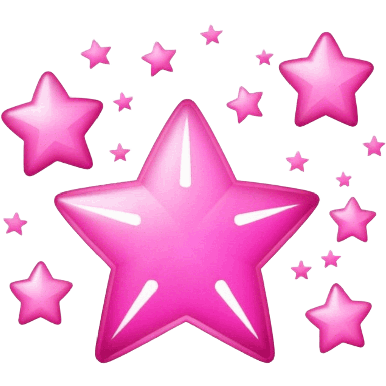 pink AI magic stars icon emoji