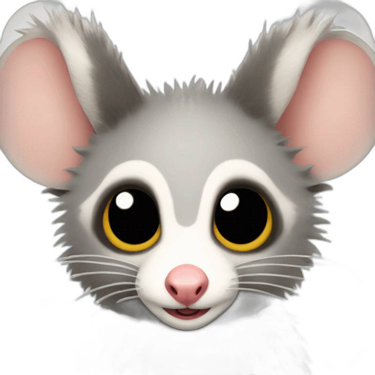 Adult wild opossum with wings  emoji