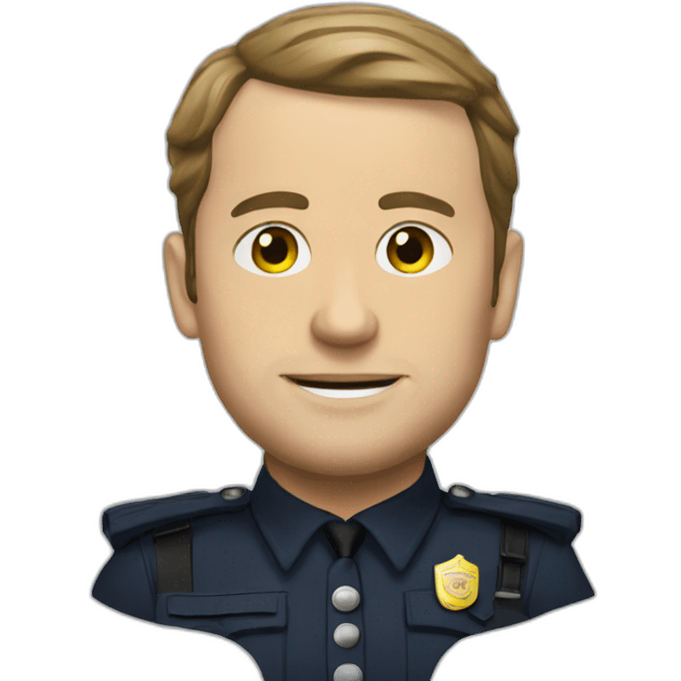 macron police emoji