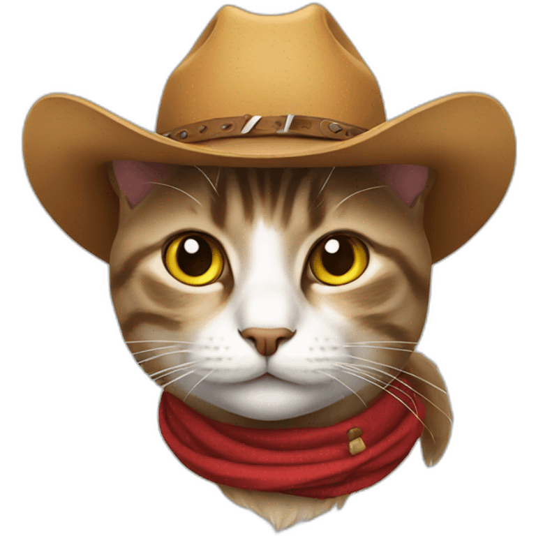 Cat with cowboy hat emoji