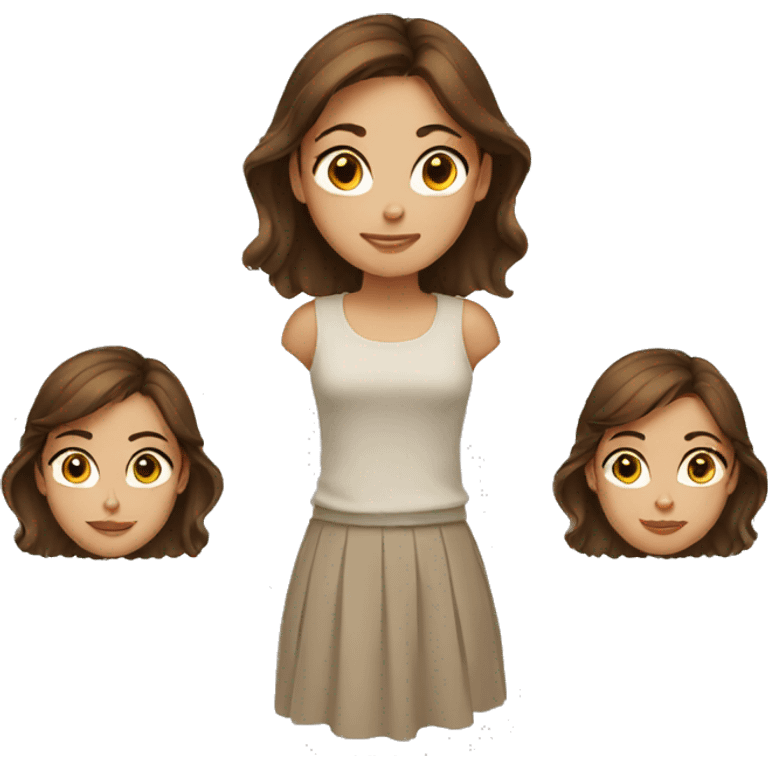 brown haired girl emoji