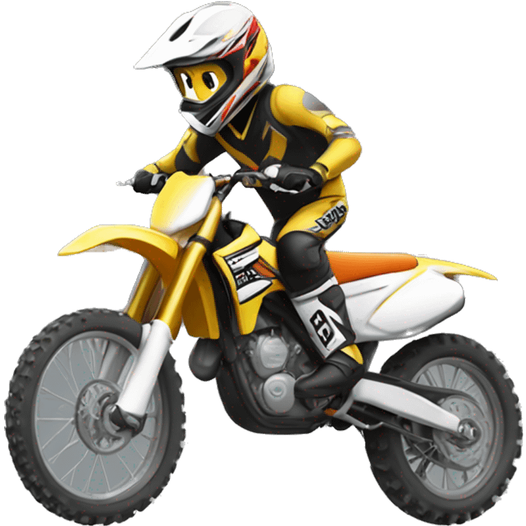 motocross with a window on emoji