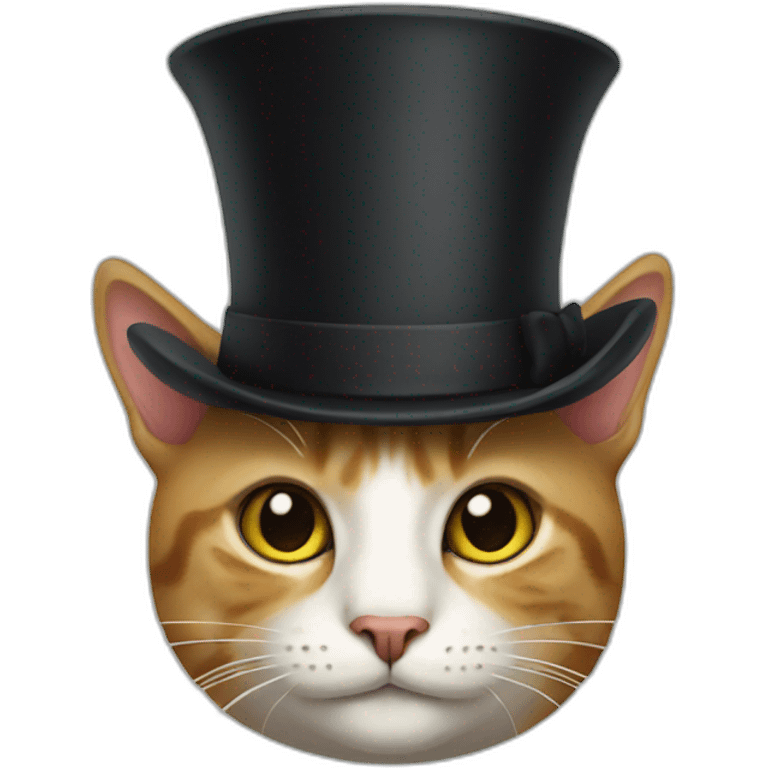 Cat in a top hat emoji