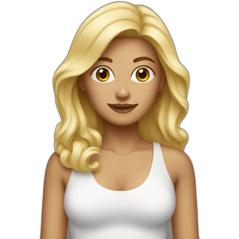 beach blonde woman emoji