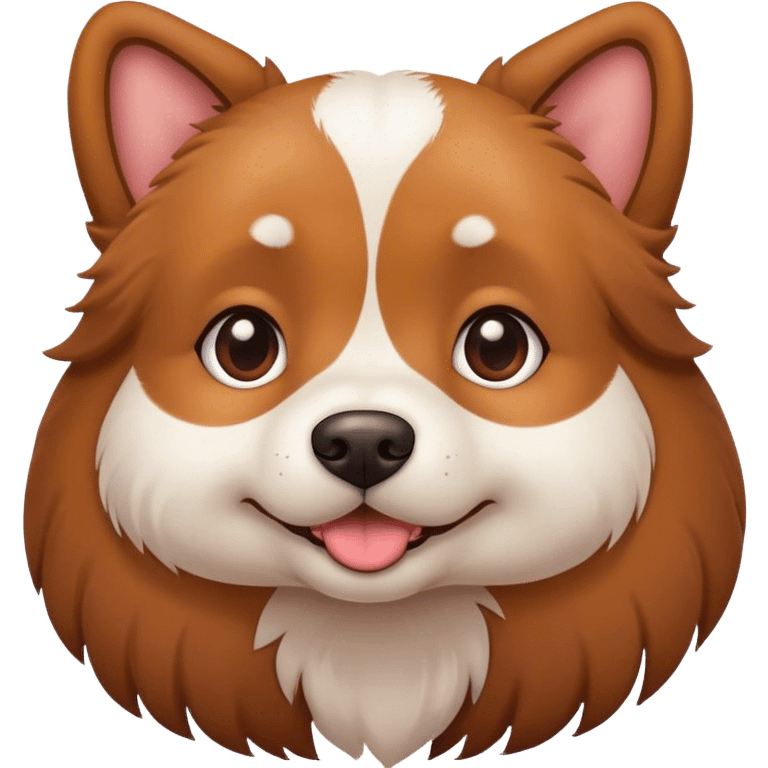 A cute dog ￼ emoji