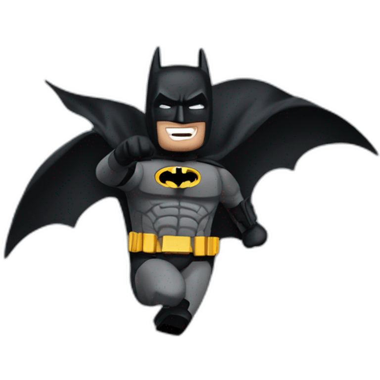 The dark knight batman flying movie emoji