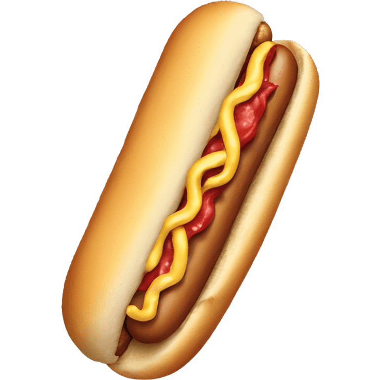 Eating a hotdog emoji