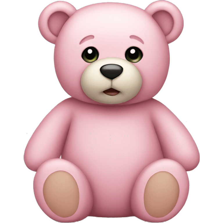 Light pink teddy bear emoji