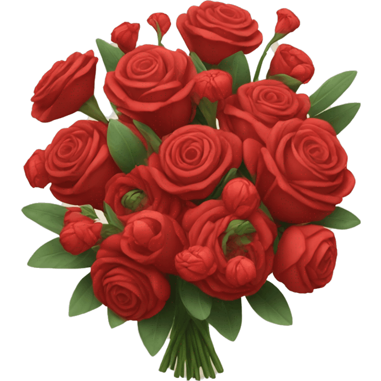 Big red bouquet  emoji