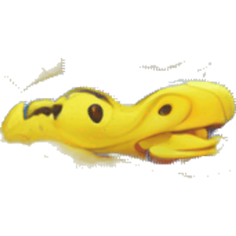 smiling blue and yellow python emoji