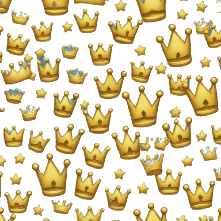 Blue crown emoji