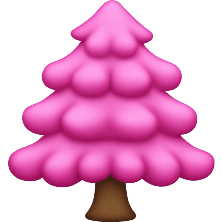 Pink tree Christmas  emoji