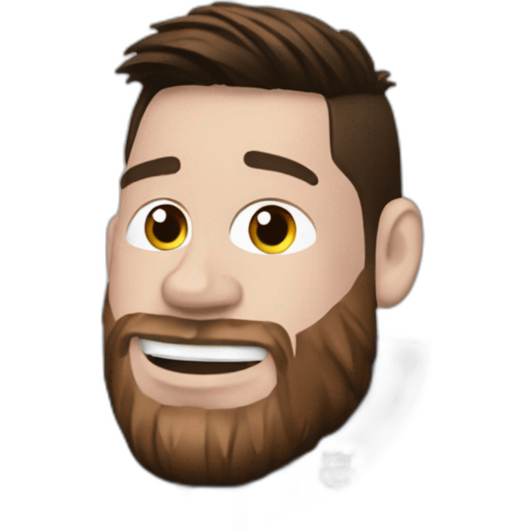 Messi qui marche sur Ronaldo emoji