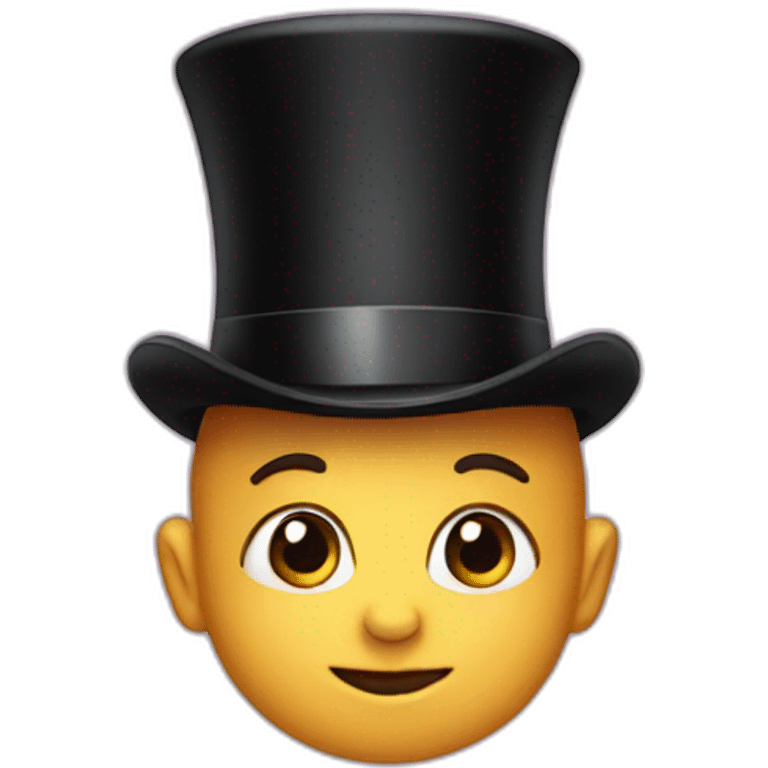 baby with a top hat emoji