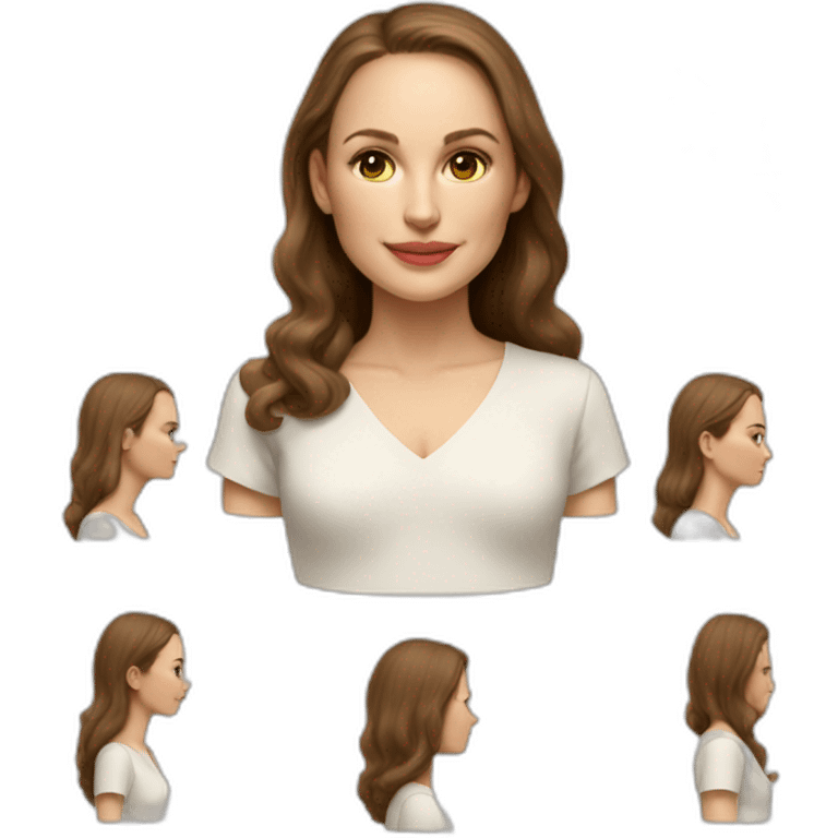 woman's school scheme anatomy of body Natalie Portman emoji