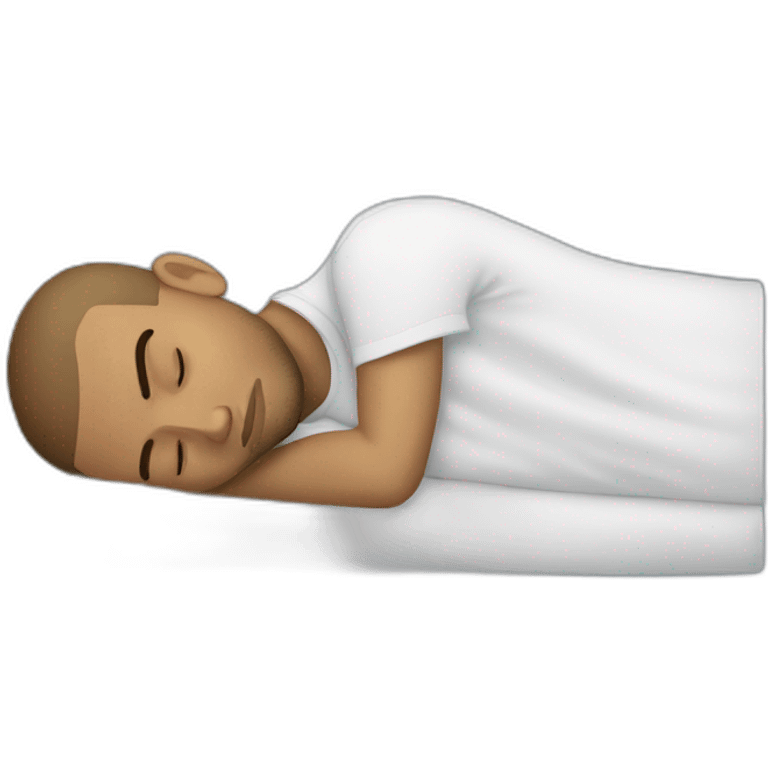 Chris Brown sleeping emoji