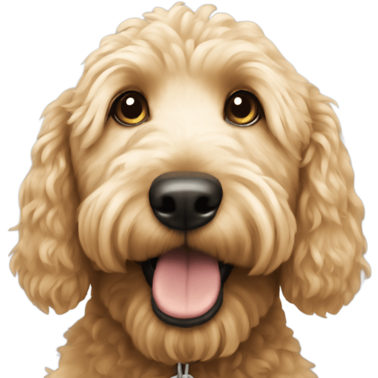 A golden doodle emoji