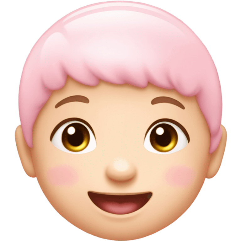 Pink baby emoji