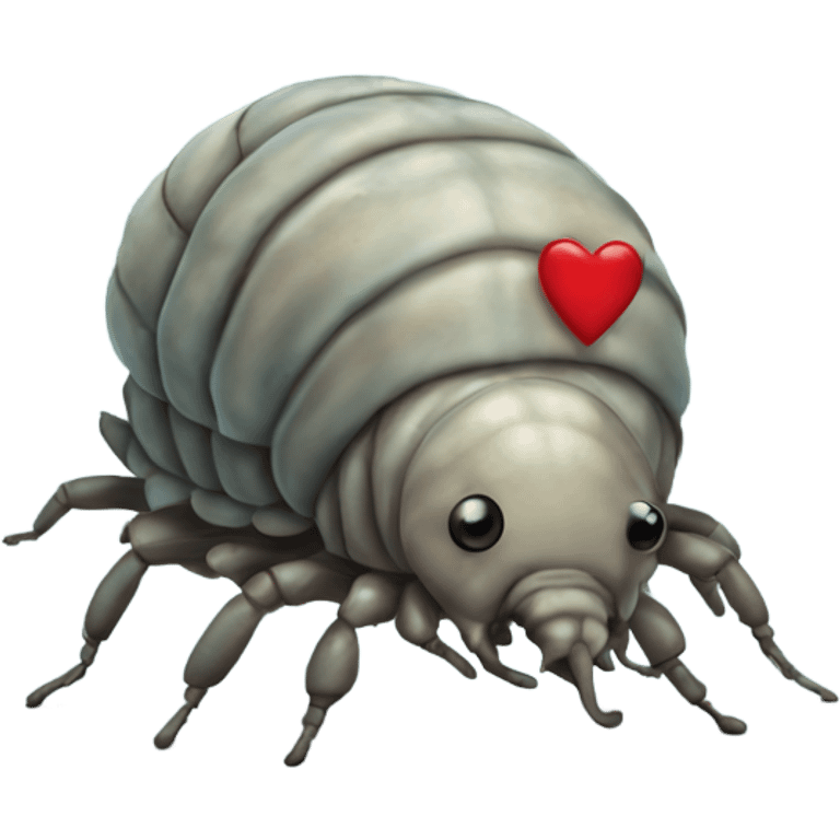 Isopod with heart emoji