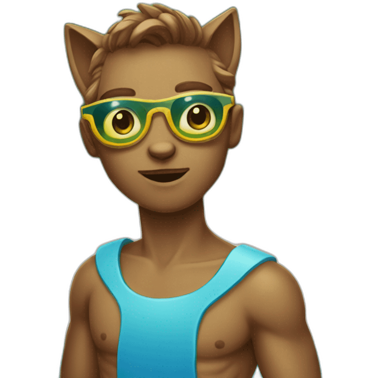 Pool-cat-boy emoji