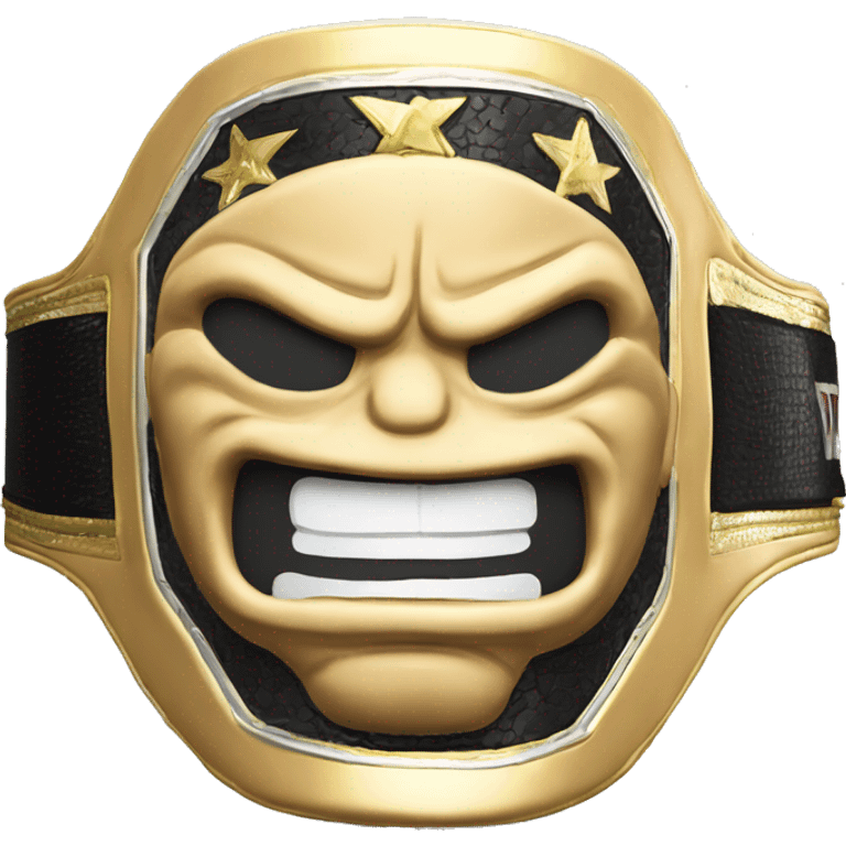 world wrestling federation champion men's title belt "TKO" emoji