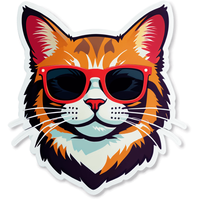 Cat with sunglasses emoji