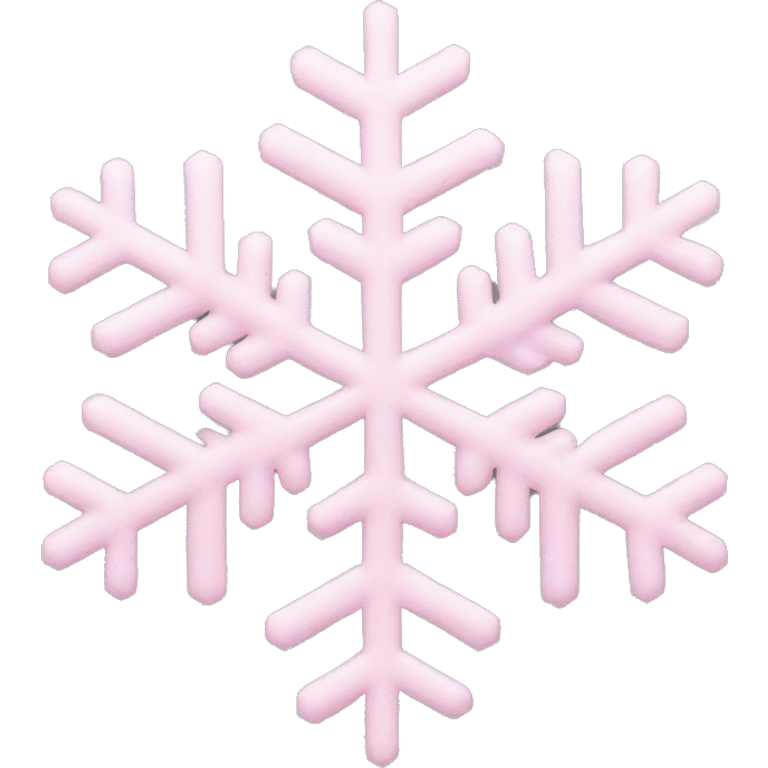 pastel pink snowflake  emoji