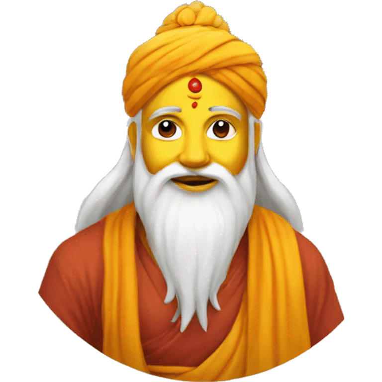 guru ji with face emoji